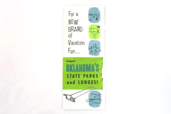 Vintage Lot of 2 Oklahoma Brochure Booklet Pamphlet Tourist Vacation State Parks