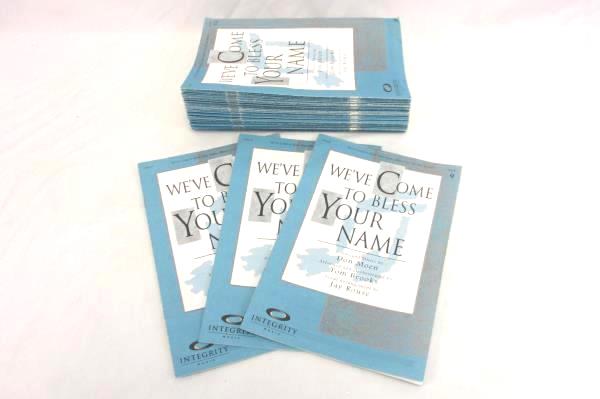 Lot of 66 Choral Sheet Music Booklets We've Come to Bless Your Name SATB #14627