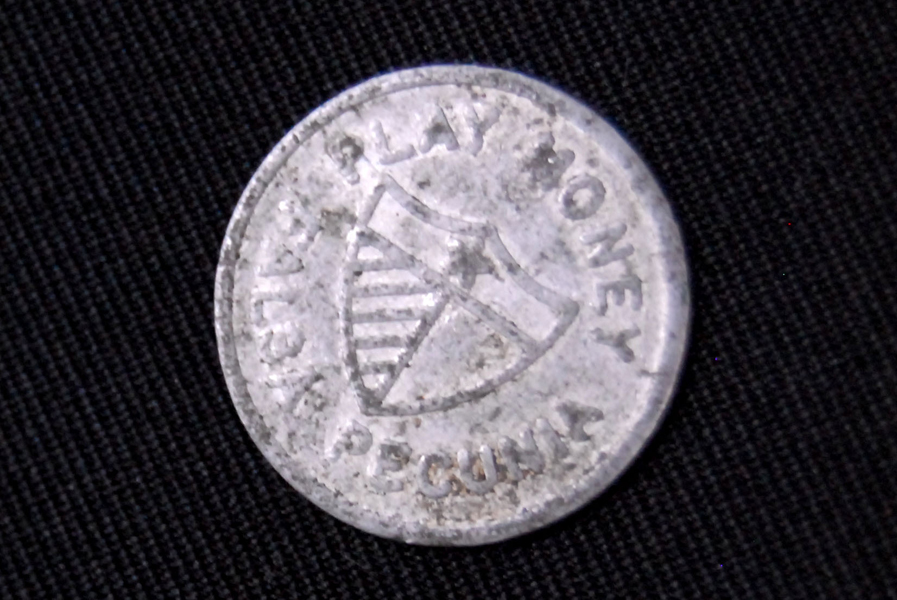 1954 Metal Uncle Sam Play Money Dime