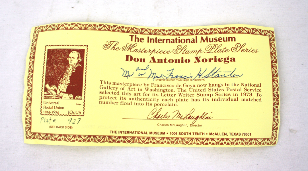International Museum Masterpiece Stamp Plate Collection Michelangelo