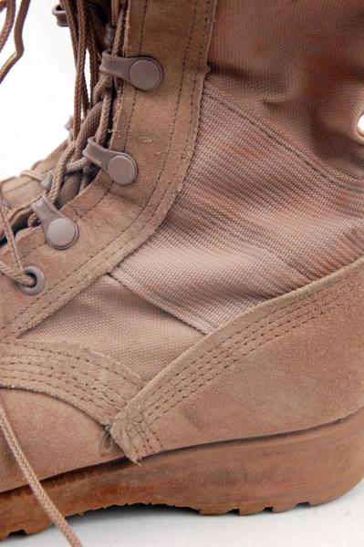 Tan Lace Up Military Reinforced Toe Desert Boots Size 5