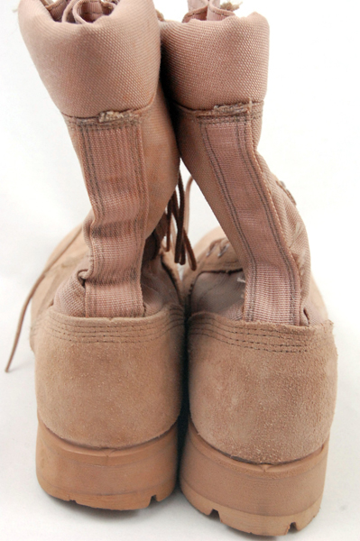 Tan Lace Up Military Reinforced Toe Desert Boots Size 5