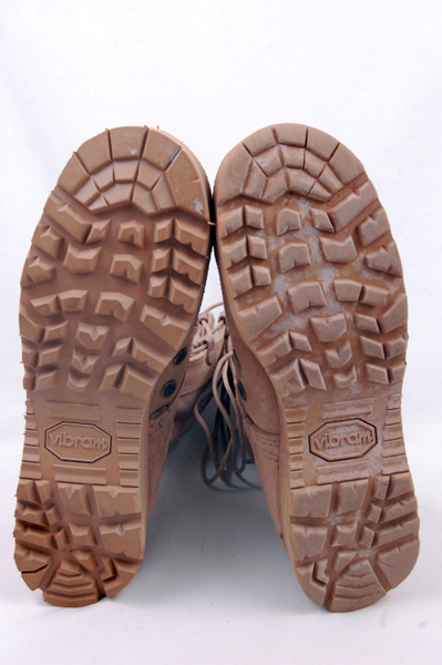 Tan Lace Up Military Reinforced Toe Desert Boots Size 5