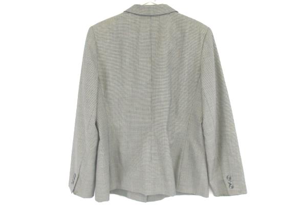 H&W Women's Lined 100% Wool Blazer Size 12, Houndstooth Black & White
