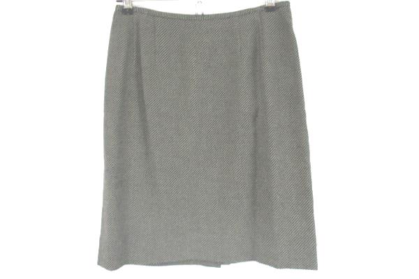 B. Bennett Wool Blend Lined Women's 2 Piece Suit Gray Jacket Skirt Size 2