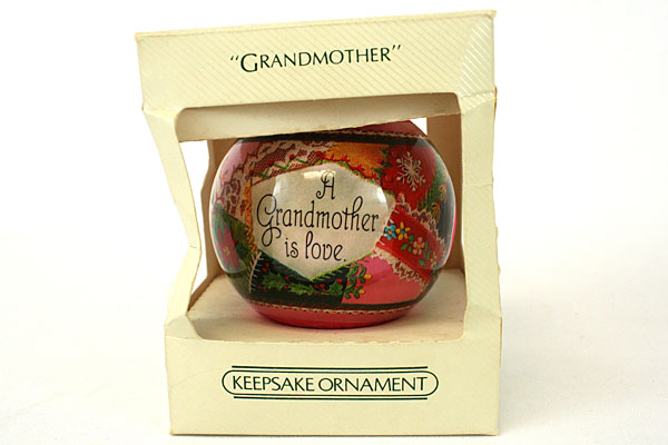 Hallmark Keepsake Satin Ornament 1982 Grandmother