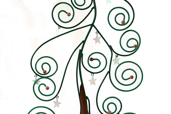 25" Tall 3 Piece Metal Christmas Holiday Tree Star Ornaments Tall Tabletop Decor