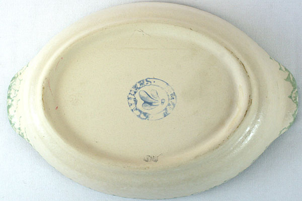Clayforms of Oregon Handcrafted Cherry Decorated Stoneware Dish