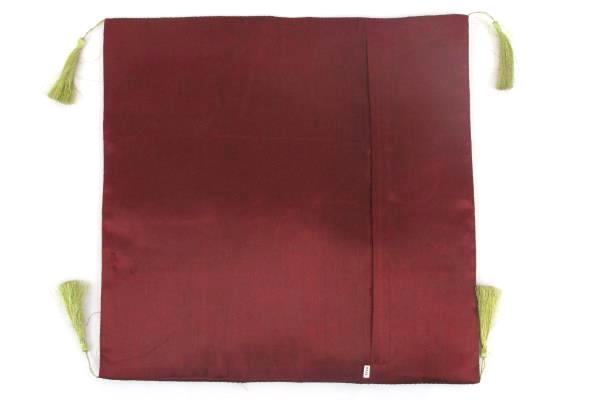 Set of 2 Square Jewel Toned Pillow Shams Dubai India Basket Weave Pattern 16x16