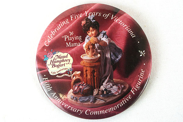 Maud Humphrey Bogart 5th Anniversary Victoriana Commemorative Buttons - Set of 3