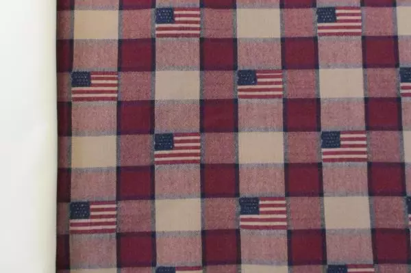 Lot 2 Cloth Placemats and Napkins Country Red Kitchen Flag Patriotic Americana