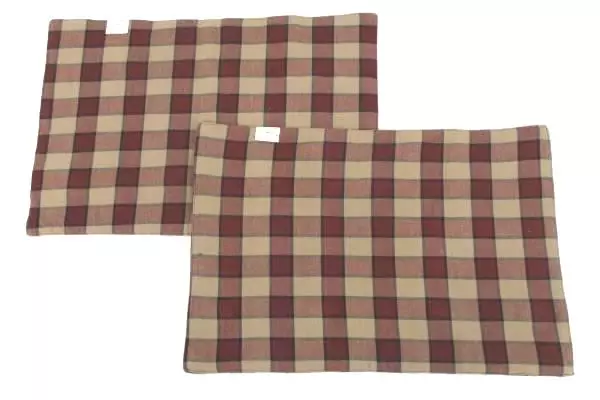 Lot 2 Cloth Placemats and Napkins Country Red Kitchen Flag Patriotic Americana