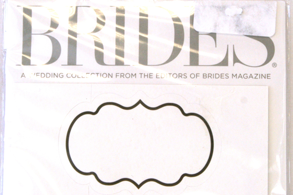 BRIDES Printable Black and White Bottle Wraps 12-ct