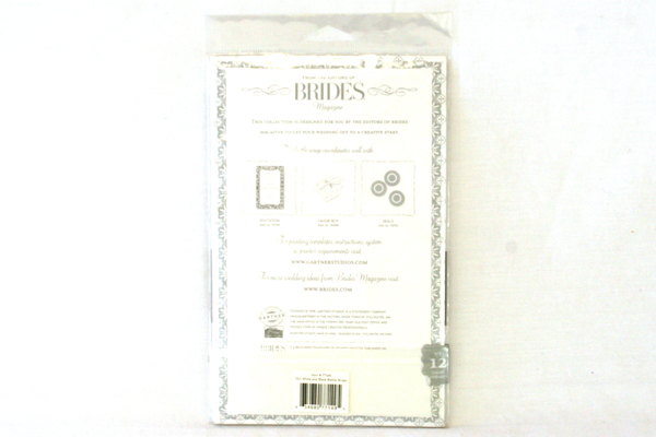 BRIDES Printable Black and White Bottle Wraps 12-ct