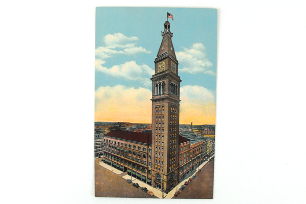 Vintage Daniels And Fisher Tower Postcard 130