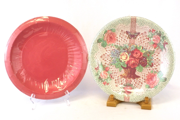Set of 40 Tableware Paper Plates - 4 Packages of 10 Pam Marker & Creative Papers