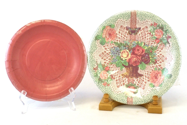 Set of 40 Tableware Paper Plates - 4 Packages of 10 Pam Marker & Creative Papers