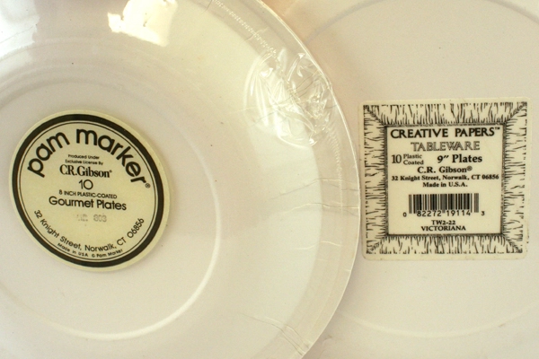 Set of 40 Tableware Paper Plates - 4 Packages of 10 Pam Marker & Creative Papers