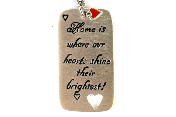 Lot of 3: Key Rings With Messages ~ Home & Hope