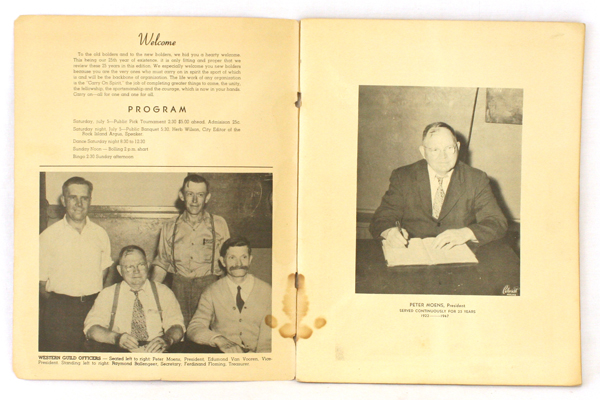 1947 Convention Program United Bolders Clubs of Western Illinois 25th Anniversry