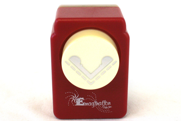 Emagination Craft Decorative Corner Paper Punch w/ Polka Dotted & Orange Paper