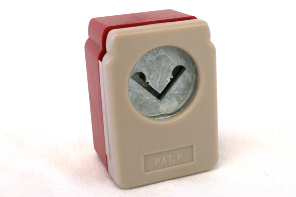 Emagination Craft Decorative Corner Paper Punch w/ Polka Dotted & Orange Paper