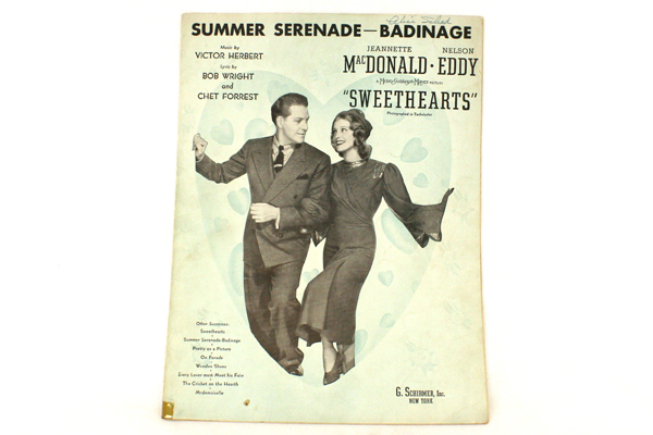Summer Serenade-Badinage Sheet Music 1938-Victor Herbert Bob Wright Chet Forrest