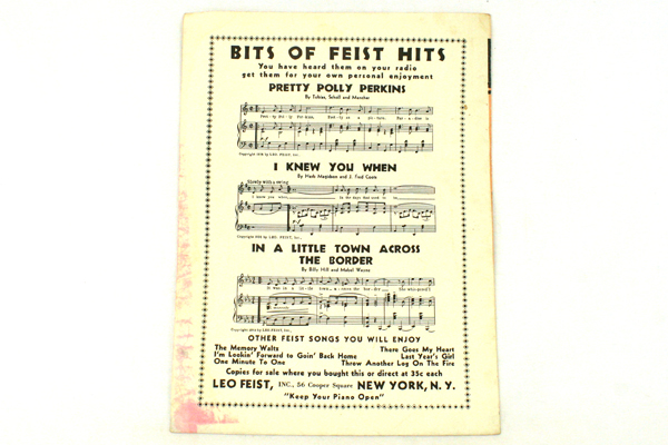 My Dear Sheet Music 1934-Jan Garber & Freddie Large