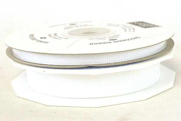 Scrapbooking Decorative Ribbon Lot of 8 White Ribbon Rolls - 6 with Phrases