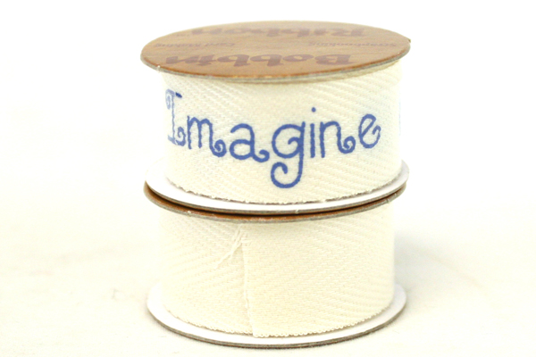Scrapbooking Decorative Ribbon Lot of 8 White Ribbon Rolls - 6 with Phrases