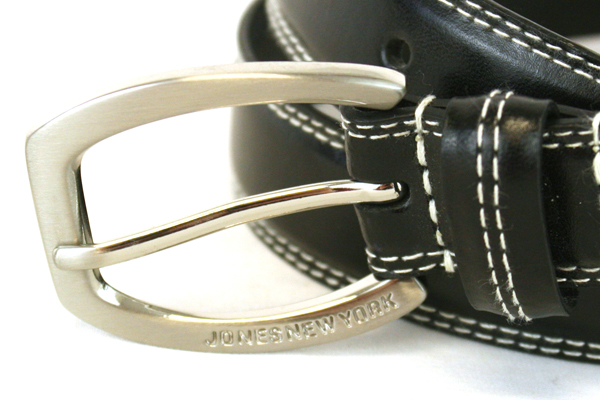 100% Acrylic Dark Pink Nordstrom Scarf & Jones New York Large Black Leather Belt