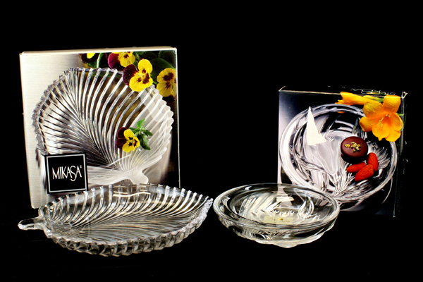 Lot of 2 Mikasa & Studio Nova Candy Dishes Made in Japan