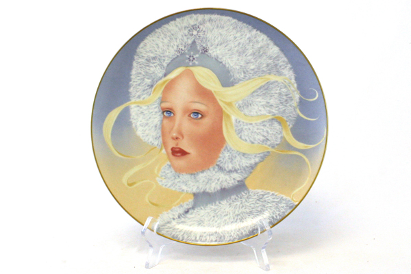 1978 Hutschenreuther Germany Prinzessin Schneeflocke Princess Snowflake Plate