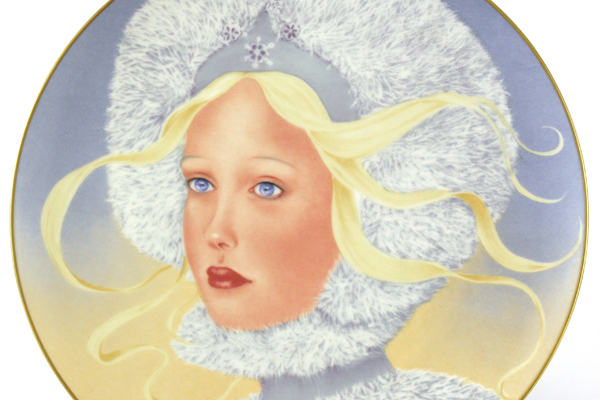 1978 Hutschenreuther Germany Prinzessin Schneeflocke Princess Snowflake Plate