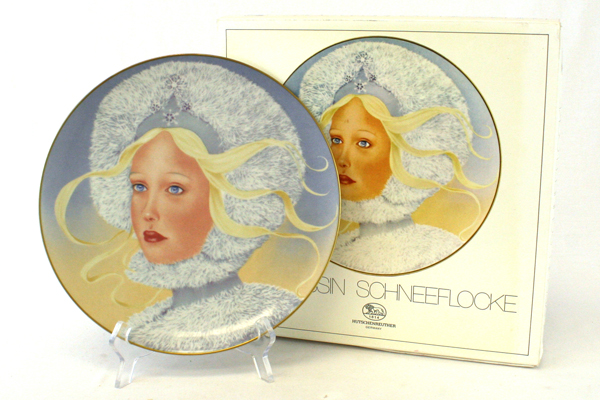 1978 Hutschenreuther Germany Prinzessin Schneeflocke Princess Snowflake Plate
