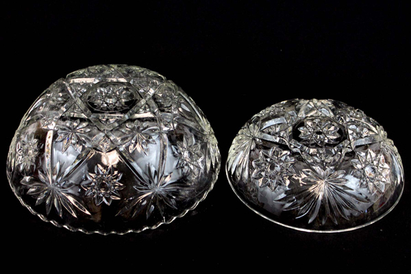 2: Vintage Anchor Hocking Medium Small Holiday Serving Bowls