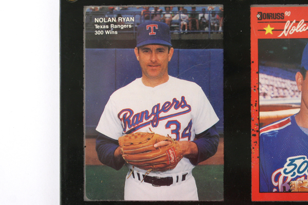 Nolan Ryan MLB Framed Set of 3 1989 and Two 1991 Player Cards