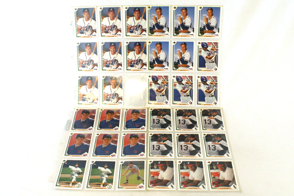 142 MLB Player Cards Upper Deck 1991 Collectible Baseball Cards