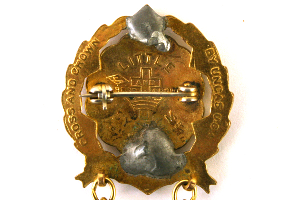 Little Cross & Crown UNCAS Baptist Sunday School Enamel Pin 2nd 3rd 4th Year