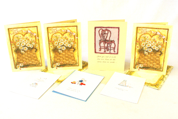 Lot of Seven New Wedding/Couples Greeting Cards