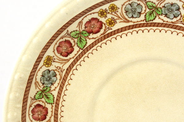 3 Vintage Spode "Firenze" 7.25" Soup Bowl Saucers # 2/9034 Copeland England