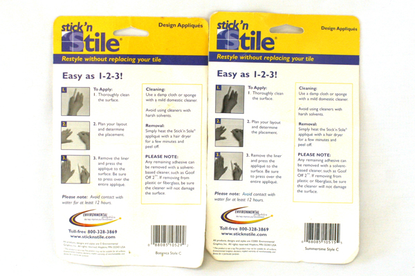 Stick 'N Stile Summertime & Botanica Stick Appliques New in Package