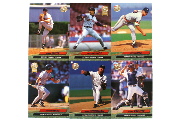 Fleer Ultra Series II Detroit Tigers 1992 Baseball Team Set of 11