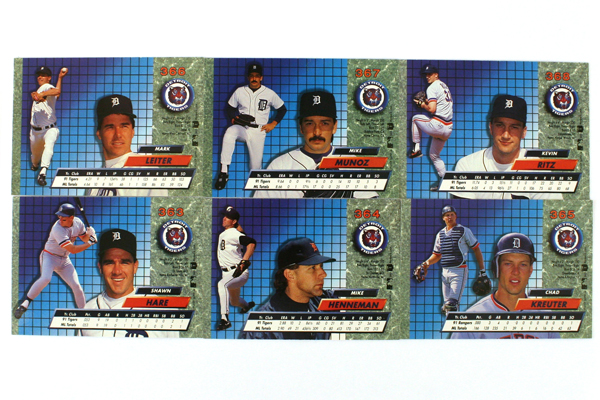 Fleer Ultra Series II Detroit Tigers 1992 Baseball Team Set of 11