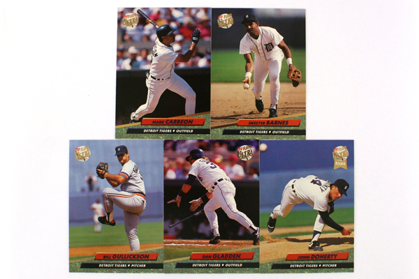 Fleer Ultra Series II Detroit Tigers 1992 Baseball Team Set of 11