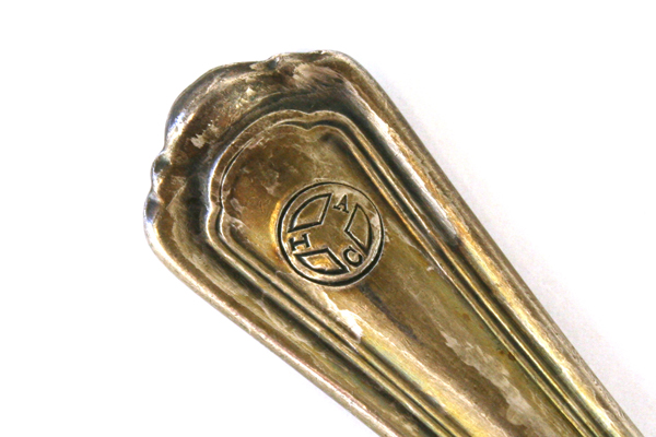 Vintage R. Wallace Banquet Plate Pickle Or Seafood Fork With I.A.C. Logo