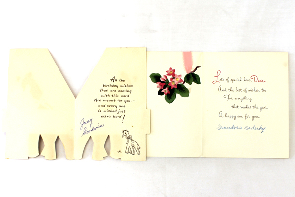 Lot of 4 Vintage Paper Greeting Cards Fathers Day/Birthday/Valentines Day