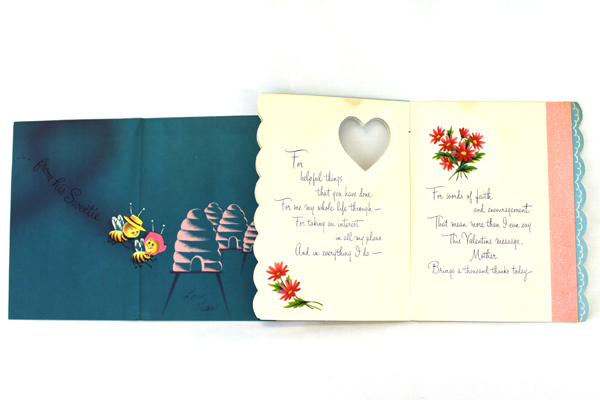 Lot of 4 Vintage Paper Greeting Cards Fathers Day/Birthday/Valentines Day