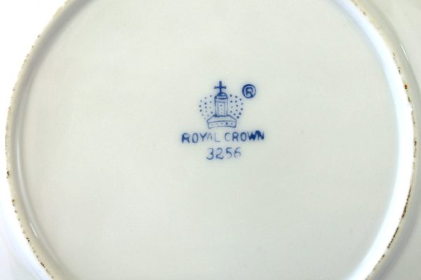 Vintage 6.25" Royal Crown Rose Decor Pattern #3256 Porcelain Plate
