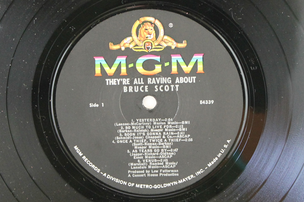 They're All Raving About Bruce Scott - MGM Records 12" LP Record # E-4339